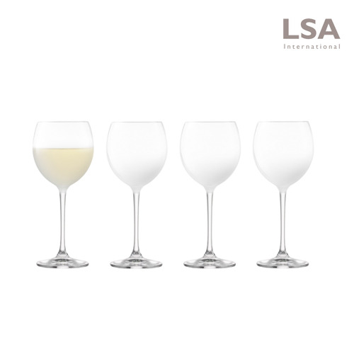 [LSA] 헤이즈 와인잔 화이트4P세트 325ml