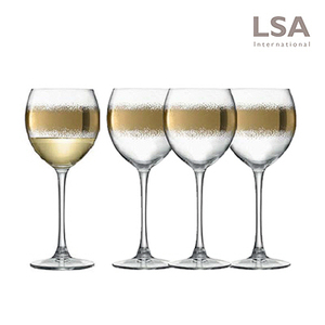 [LSA] 설레스트 골드 와인 글라스 세트 400ml 4p