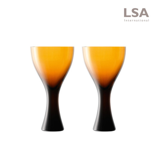 [LSA] 벨벳 와인글라스 앰버 2P세트 300ml