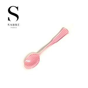 [사브르] 스트라이프 티스푼 핑크 14.6cm