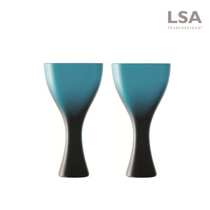 [LSA] 벨벳 와인글라스 스틸 블루 2P세트 300ml